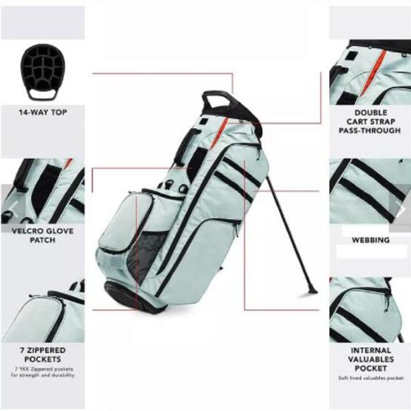 Крепкий рассекатель облегченное воскресенье 14 путей носит сумку гольфа со стойкой