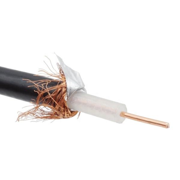 Internet 75Ohm RG6 Coaxial TV Cable Al Foil Braiding Shield