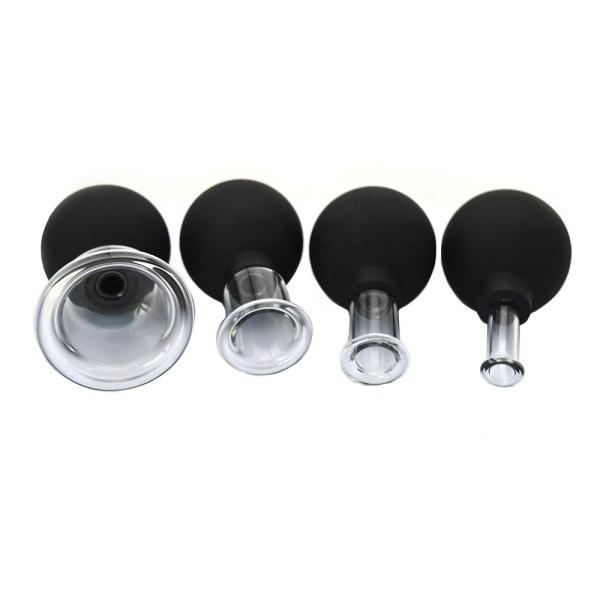 2024 Glass Rubber Massage Vacuum Massage Cupping Set Therapy Machine For Body Face Back Leg Shoulder With Customized Logo