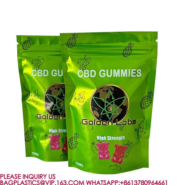eco-friendly Foil Bag Self-Standing Zipper Bag Pla Packaging Candy Biscuit Nut Snack Bag