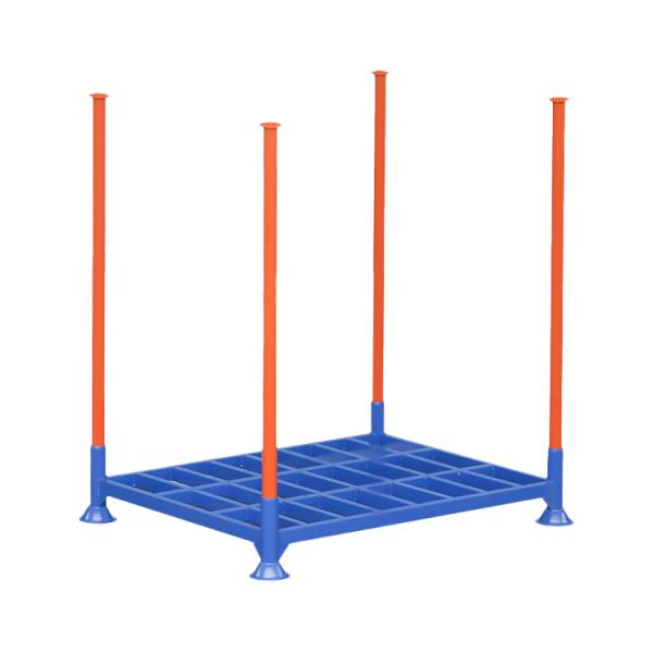Commercial Steel Pallet Stacking Frame Reinforced Design Warehouse Heavy Duty Storage System