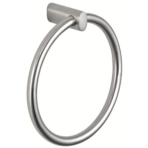 Круглая почищенная щеткой стена нержавеющей стали SUS 304 держателя полотенца руки никеля установила