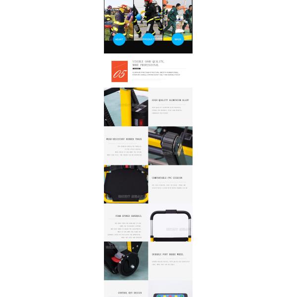 Non Electric Wheelchair To Stretcher Aluminum Alloy Stair Climbers For Disabled