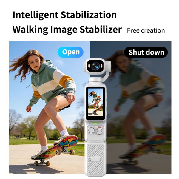LK033 4K Handheld Action Camera Ultra HD With Tripod Stand Vlog Camera