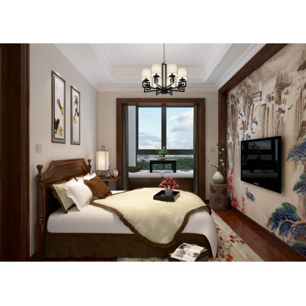 Свет спальни - серые современные заволакивания стены, дом украшая обои