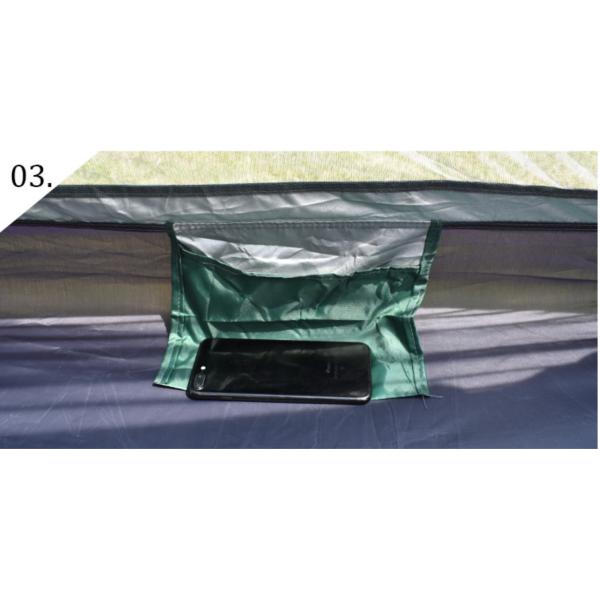 Кампинговые палатки на открытом воздухе Солнцезащитные и вентилируемые Автоматические стекловолокно рама 210D Полиэстер 240*240*140 см Зеленый современный дизайн