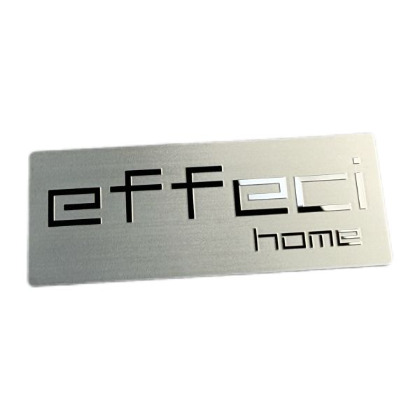 Custom Mirror Letter Effect Metal Label Stainless Steel Embossed Brand Logo Nameplate With Adhesive