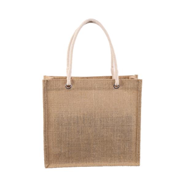 Shopping Natural Color 30xx12x30cm 380gsm Jute Grocery Bags