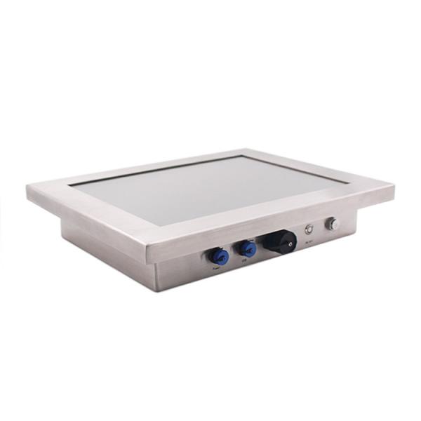 Intel Dual Core 1024x768 Stainless Steel Panel PC With USB/RJ45/COM Interface