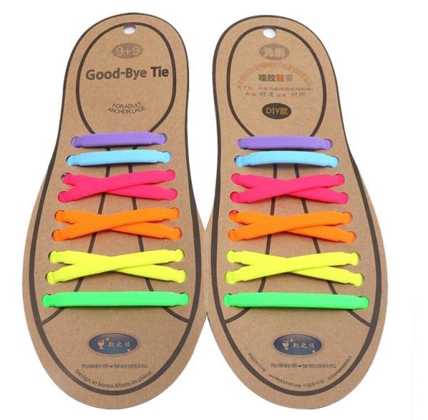 DIY Men Women Silicone Rubber Shoelace With Elastic For Running Shoes, Crazy Selling In Korea Market