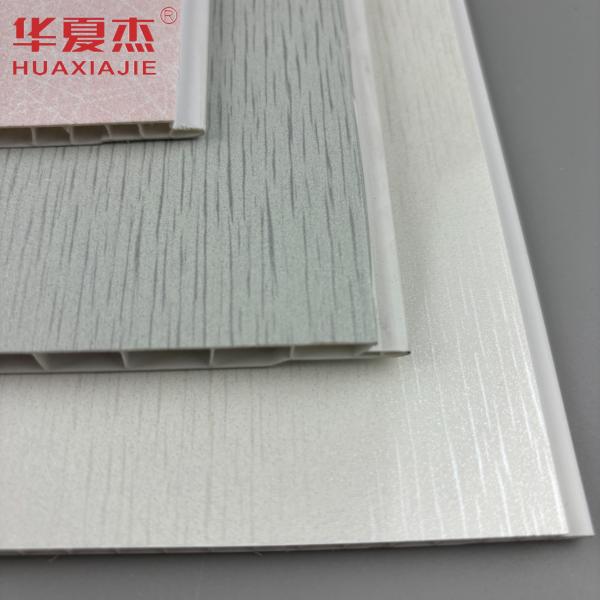White Baseplate With Silver Metallic Pattern Pvc Wall Panel Ceiling Decor Pvc Panels For Apartment