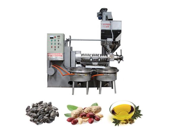 Vertical Screw Press Cooking Oil Making Machine 2.2kw Power 1800kg Weight
