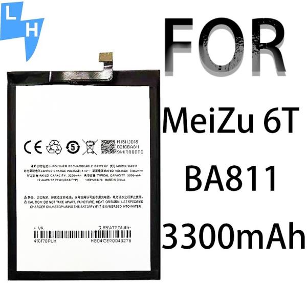 Bateria recarregável de polímero de iões de lítio BA811 Substituição original para telemóvel MeiZu 6T
