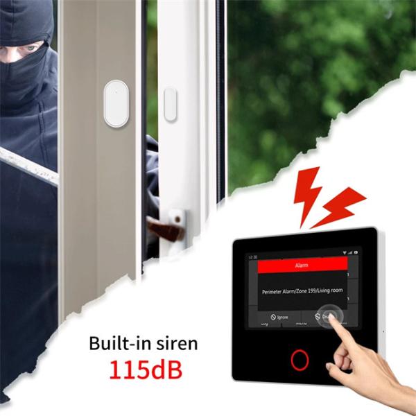 Glomarket Tuya Wifi 4G Smart Security Alarm System Google Alexa Built In Siren