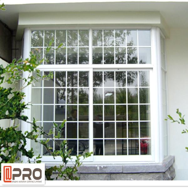 Rainproof Double Glazed Sliding Windows , Aluminium Horizontal Sliding Windows powder coated aluminum sliding window