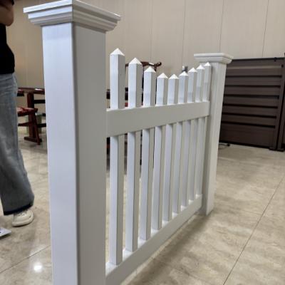 Modern White Pvc Fence Pickets 1.2m Height 2.4m Width High Temp Resistance