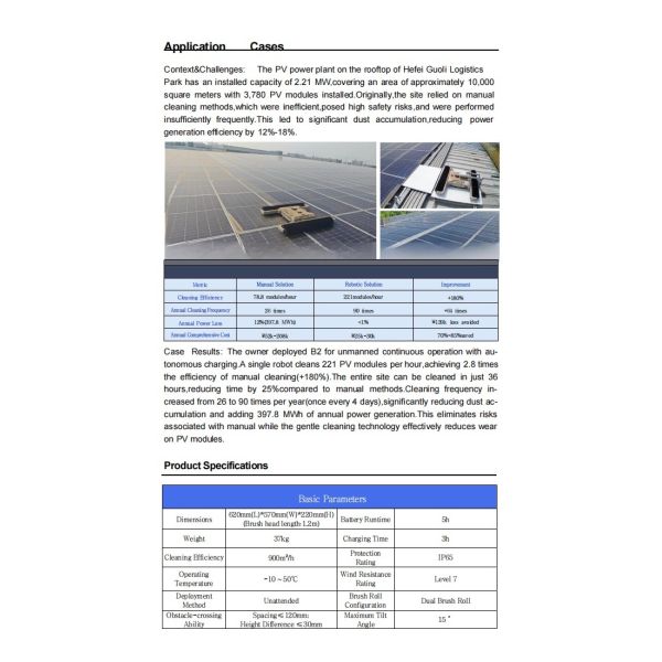 PV Panel Cleaning Robot B1