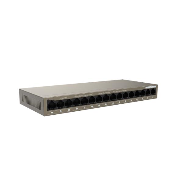TEG1016M 16-Port Gigabit Switch velocidad de transmisión inalámbrica de 1000Mbps para la red de monitoreo de ingeniería a nivel empresarial