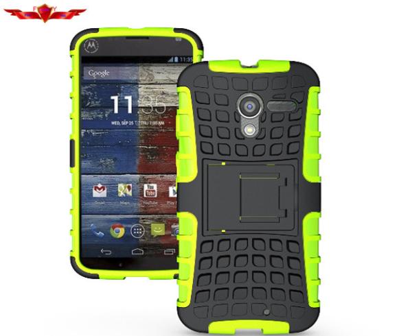 New Dirtproof/Shockproof MOTO Xphone PC+TPU+Silicone 2IN1 Protector Cases Multi Colors