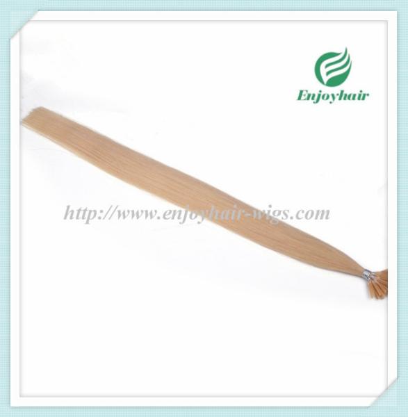 Pre-Bonded Hair 10-28 100s/pack 613# color Straight Human Hair hair extension malaysian