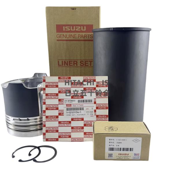 ISUZU 6WG1 engine Genuine spare parts 1878128591 Piston kit (4 cylinder kit)
