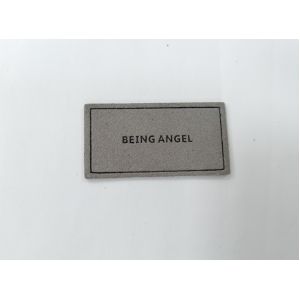 Microfiber выбило ярлык PU логотипа кожаный шьет на одежде подгоняет дизайн