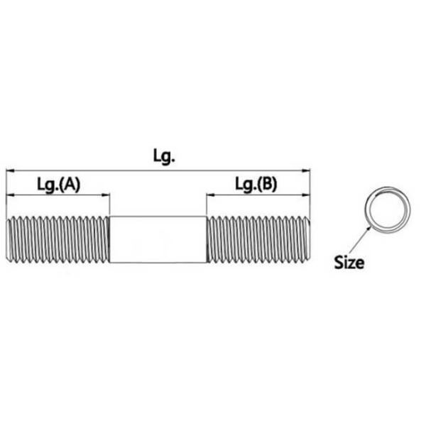 35K ампер 45K Gr5 с натяжкой из углеродной стали ASME B18.31.3 дюймовый черный финиш с натяжкой