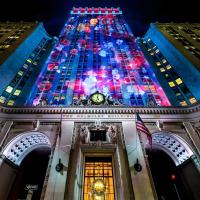 Projecteur mural interactif architectural 8500 lumens pour le tourisme culturel