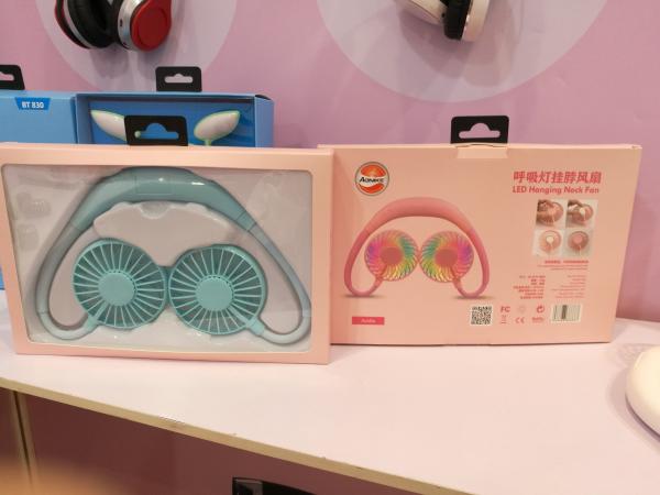 summer fan reduce heat 2022 Mini ABS 6hrs 1200mAh Hands Free Mini  Neck Fan For Summer