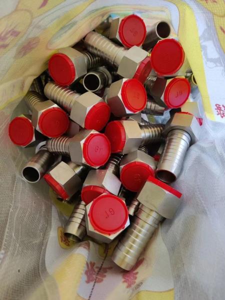 Different Standards 00400 Stainless Steel Hydraulic Hose Fittings Copper Brass Hydraulic Hose Ferrule Hose Endings
