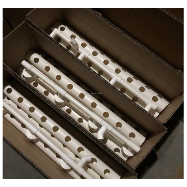 Standard Thickness Round PVC Pipes Hydroponic NFT System for Garden Cultivation