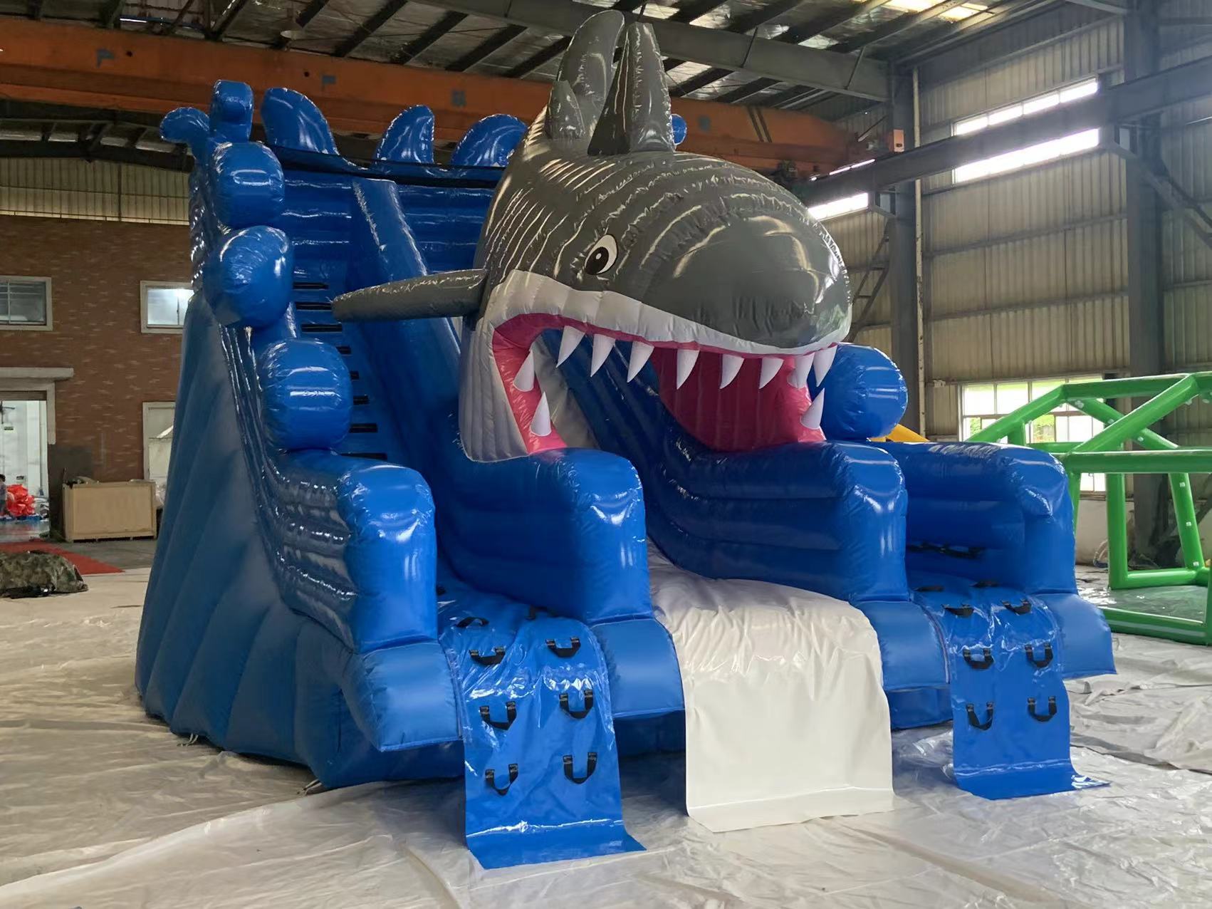 Hot Sale Huge Inflatable Shark Slide for Kids and Adults Inflatable Water Slide