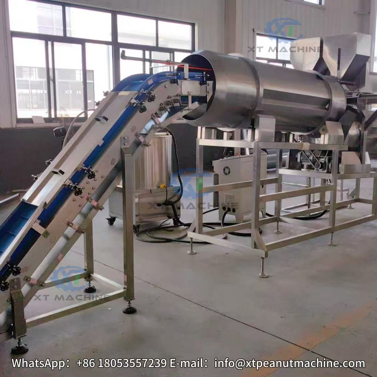 Industrial High‑Speed Dough‑Coated Peanut Burger Forming Machine PLC Controlled Puffed Nut Snack Making Equipment