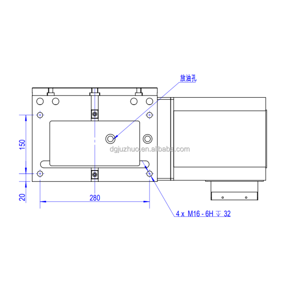 Precision 170mm 4th Axis CNC Rotary Table With Motor / Bearing Steel Construction