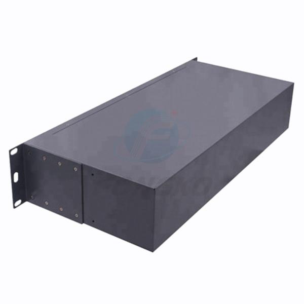 19 Inch 1U Fiber Optic Splitter Chassis With Connector 1x64 SC APC PLC