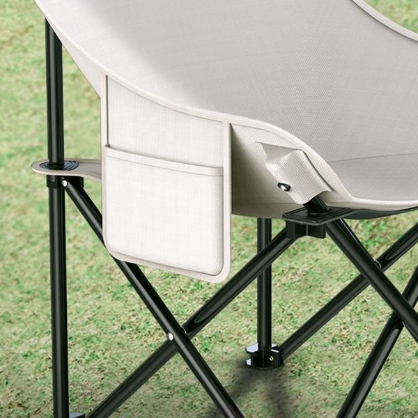 Metal Moon Camping Chair 150KG Capacity 600D Oxford Fabric
