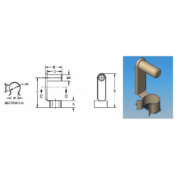 Оцинковывайте покрытые крепежные детали безопасности штифта с головкой и отверстием для шпильки нержавеющей стали для лужайки/сада
