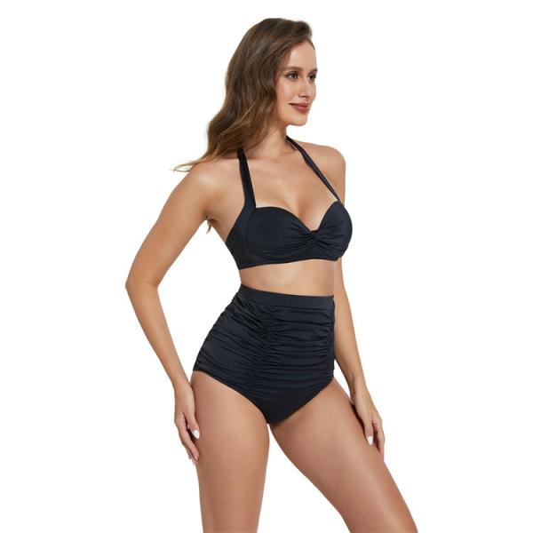 Hexin Custom High Waist Suit Respirável Solid Shapewear para Mulheres Fitness Traje de Natação