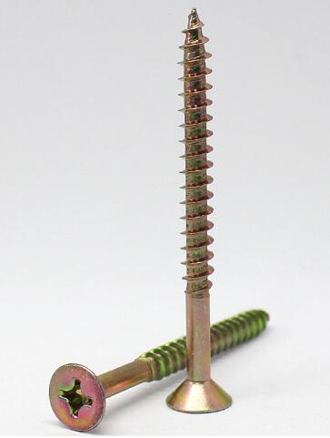 6h Tolerance Flat Head Screw Countersunk Sheet Chipboard Screws Zinc Plate Surface