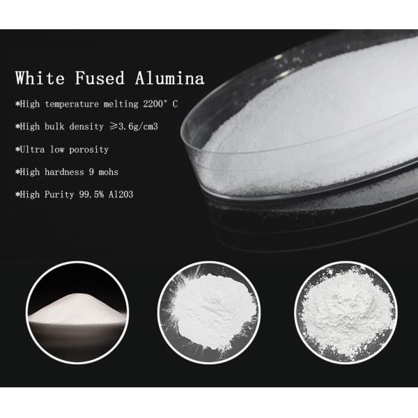 99% Wfa Arenas de corindón blanco F24 Grúas de óxido de aluminio blanco para el pulido de la explosión