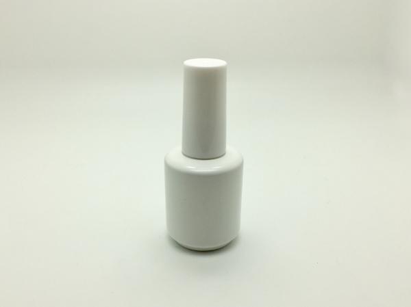 white powder coating gel polish bottle thick tough coating 18ml round gel polish bottle nail polish packaging LESS MOQ
