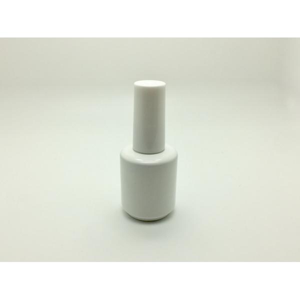 white powder coating gel polish bottle thick tough coating 18ml round gel polish bottle nail polish packaging LESS MOQ
