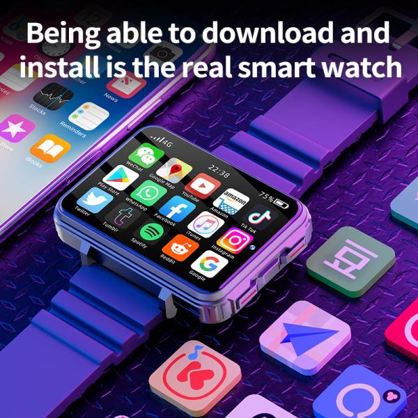 4G 5G Smart Watch 24''F Screen 500W Dual Cameras and Long Lasting 1500mAh Battery Life