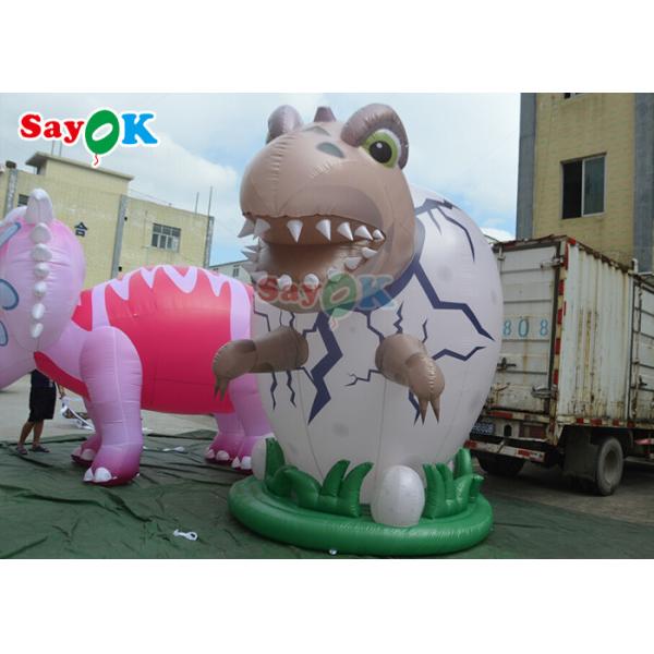 Inflatable Advertising Characters 4m Inflatable Giant Dinosaur For Festive Decoration Wind Resistance