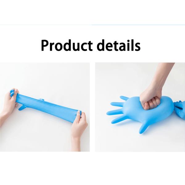 EN455 Одноразовые нитриловые экзаменационные перчатки без порошка