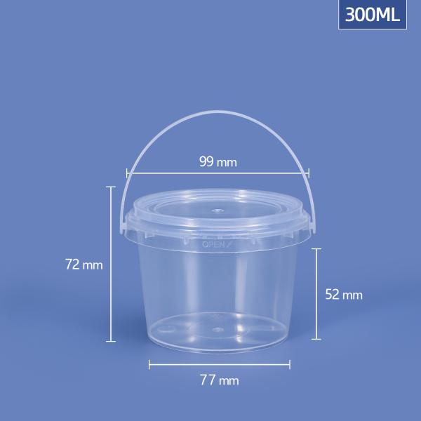 Low Priced Reusable Square and Circular Shapes Plastic Bucket with Handle from UMETASS