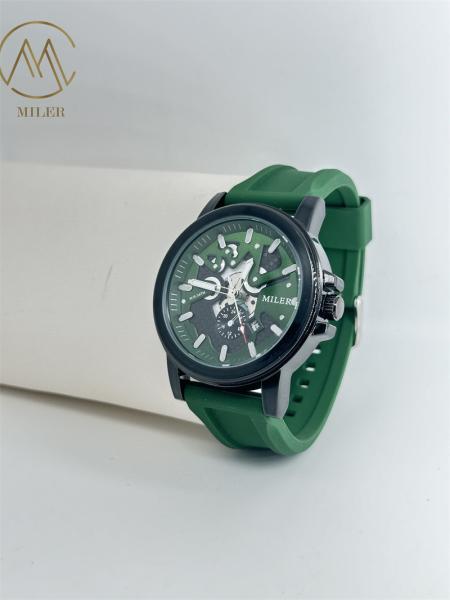 Dial Classic Mens Wrist Watches Luxury Sports Wrist Watches Silicone Band
