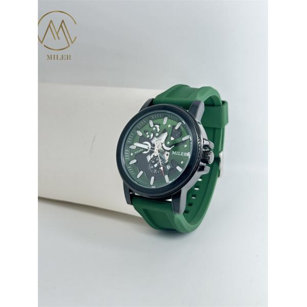 Dial Classic Mens Wrist Watches Luxury Sports Wrist Watches Silicone Band