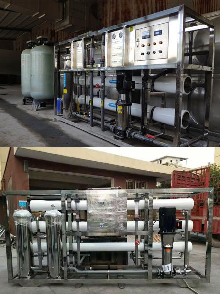 Used 1000L Seawater Desalination Water Treatment Plant Home Use Core Pressure Vessel Filter Media 220V Pump Motor Engine