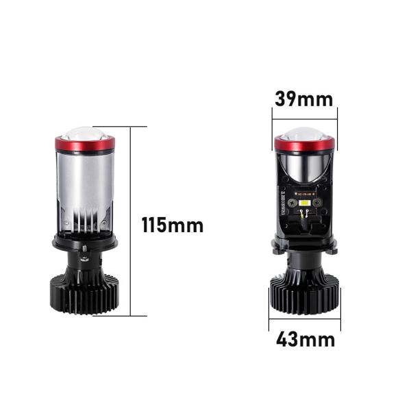 White 45W Mini Lens Y8 H4 Car LED Spotlight Universal Headlight Bulb
